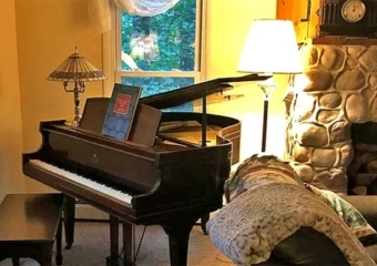 100 Year Old Buck Hill Falls Cottage Piano