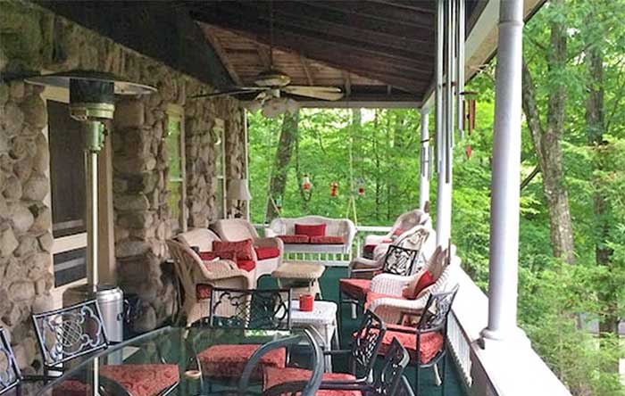 100 Year Old Buck Hill Falls Cottage Deck