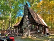 1880s Forest Cabin exterior