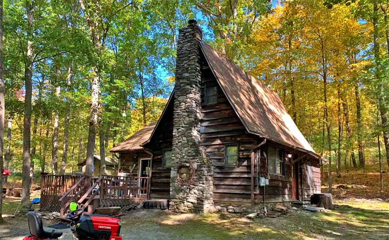 1880s Forest Cabin exterior