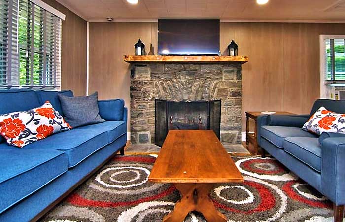 1940s Historic Rustic Cabin Living Room