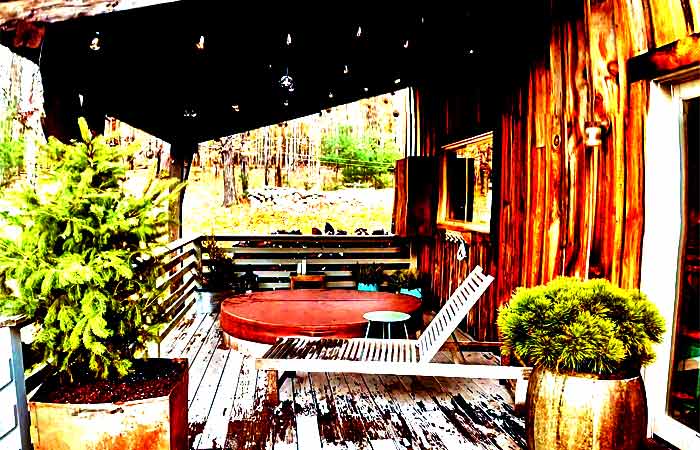 40-Acre Woods Cabin Deck