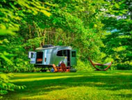 Airstream Campsite Exterior