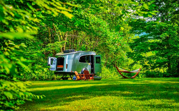 Airstream Campsite Exterior