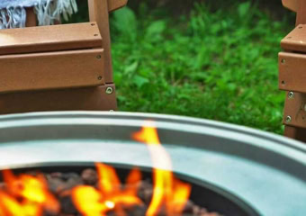 Airstream Campsite Fire Pit