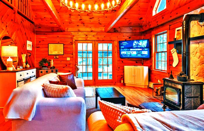 Alpine Echo Retreat Living Room