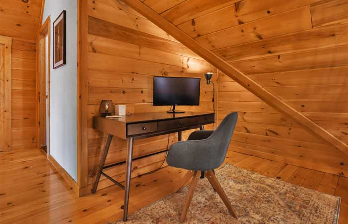 Amber Lake Chalet Workspace
