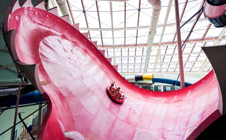 Aquatopia Indoor Water Park water slide