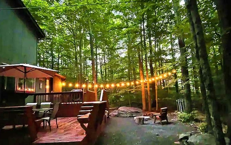 Arrowhead Lake Cabin deck