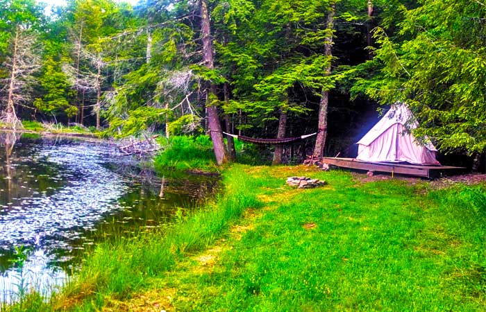 Arrowhead Ranch Lakefront Glamping Tent