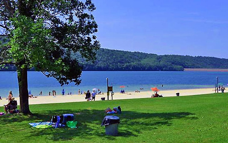 Beach at Beltsville State Park bathers