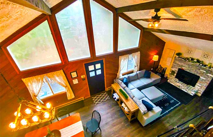 Blakeslee Rustic Retreat Great Room