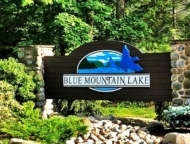 Blue Mountain Lake Club Entrance Sign