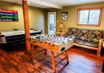 Bluebird Day Chalet game room