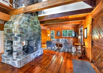 Brookview Cabin Fireplace