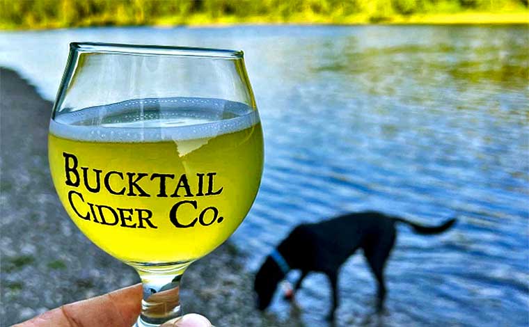 Bucktail Cider Co. Glass