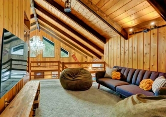 Cabin Royale Loft TV Viewing Room