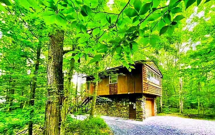 Cabin/Treehouse in Pocono Lake Exterior