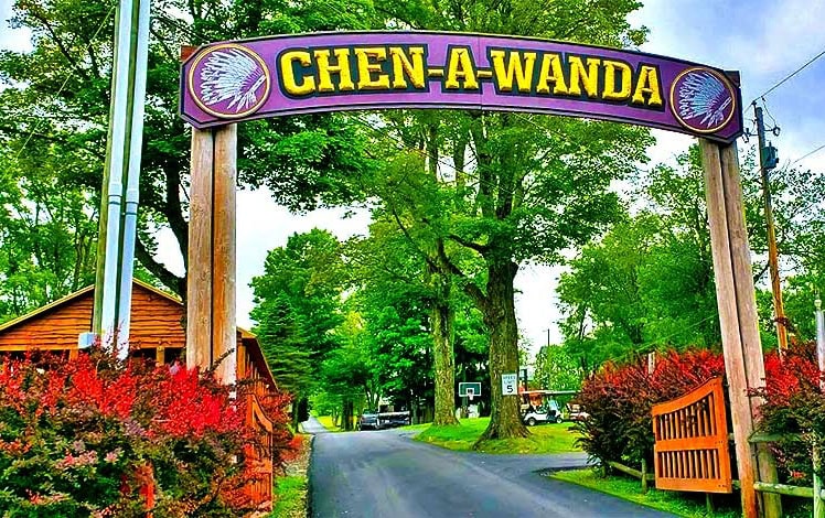 Camp Chen-A-Wanda Welcome Sign