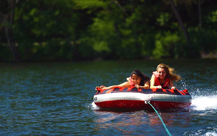 Camp Weequahic kids on the lake