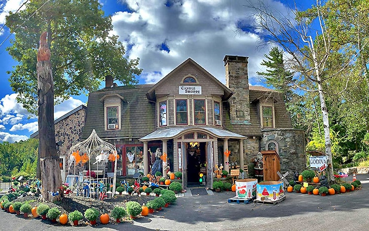 Candle Shoppe of the Poconos exterior shop lovely 1860s building