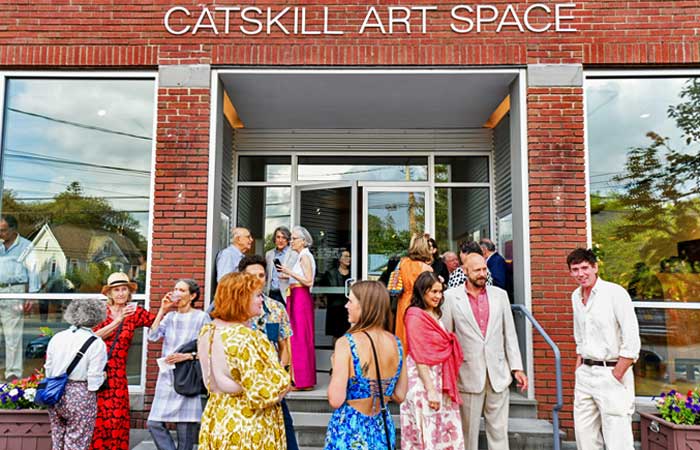 Catskill Art Space Folks on Front Steps