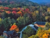 Catskill Fly Fishing Center & Museum aerial view