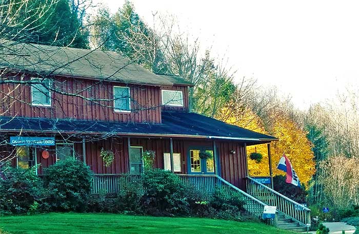 catskills fly fishing center and museum exterior