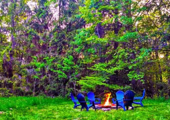 Catskills A-Frame Oasis Fire Pit