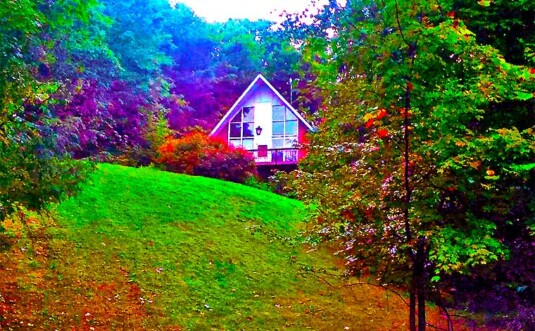 Catskills Mountain View Chalet Exterior