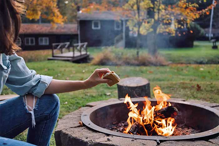 cedar brook house fire pit