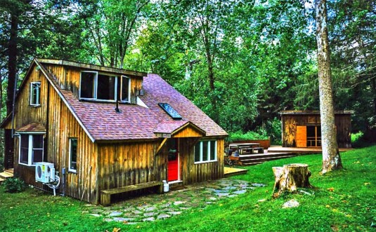 Chic Cabin on Callicoon Creek Exterior