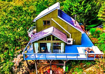 Cliffside Cottage Aerial View