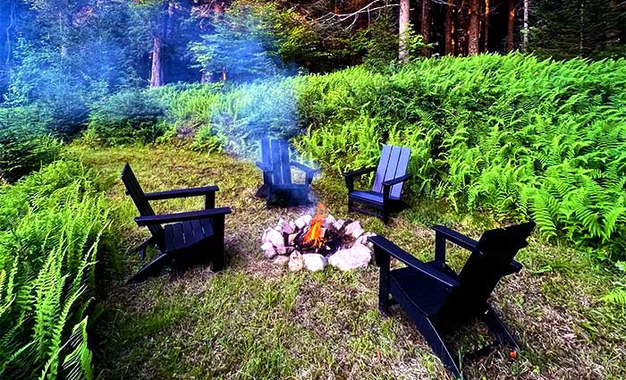 Cooley Mountain House fire pit