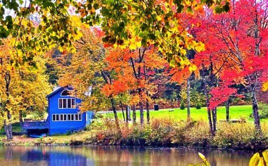 Cozy Lake House in Swan Lake Exterior