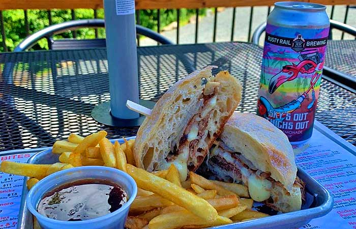 Drafts Bar and Grill Deck Sandwich on the Deck