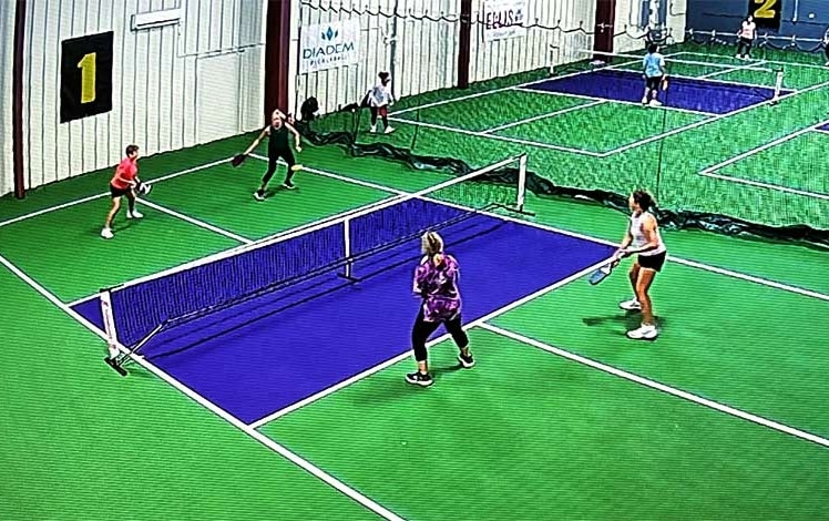 Dropshots Pickleball people on the courts