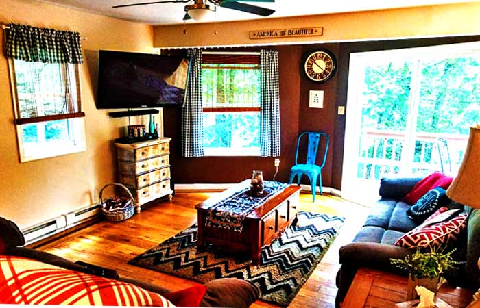Eliot Cabin Living Room