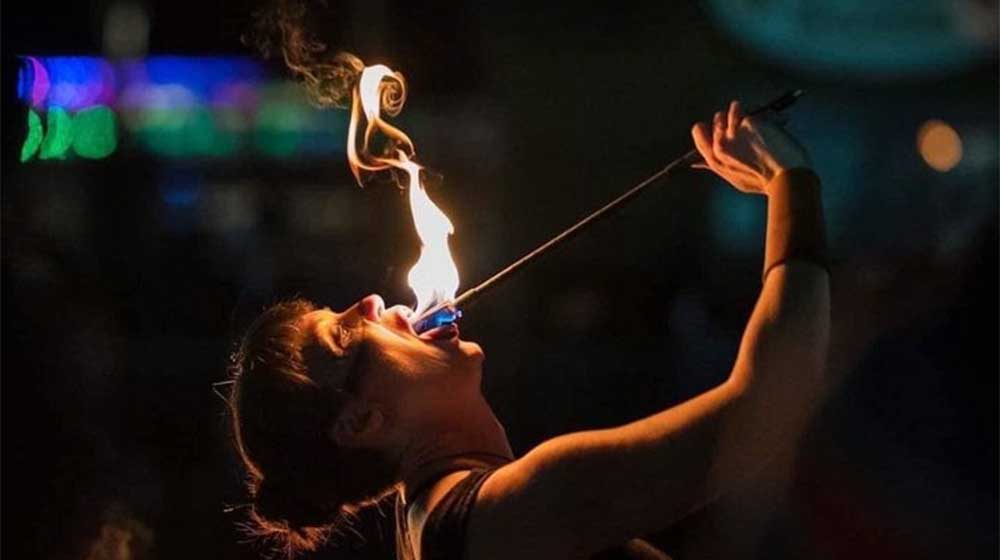 10th Annual Ullr Fest Fire Eater