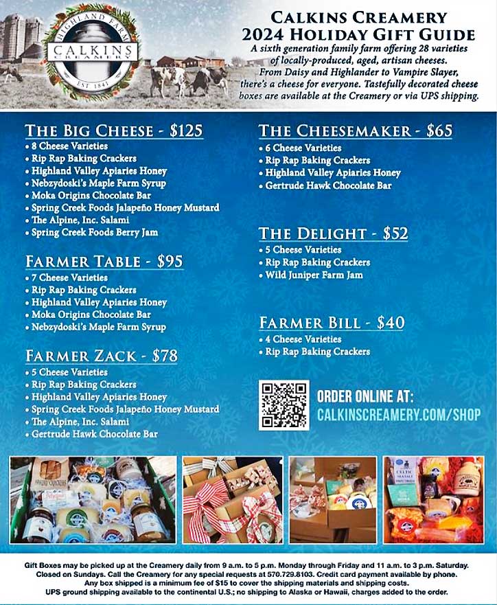 Calkins Creamery Gift Box Season Poster