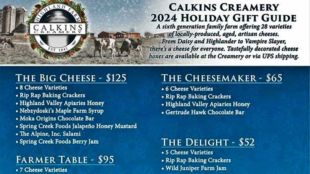 Calkins Creamery Gift Box Season Poster