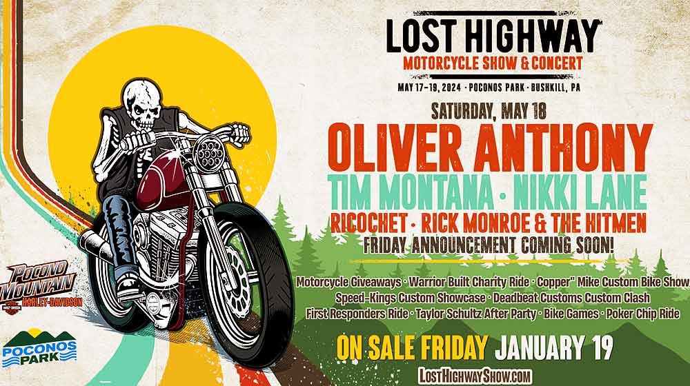 Lost Highway Motorcycle Show & Concert 2024 Poster