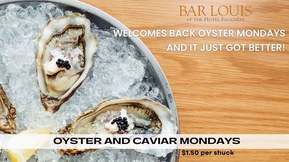 Oyster and Caviar Mondays Poster