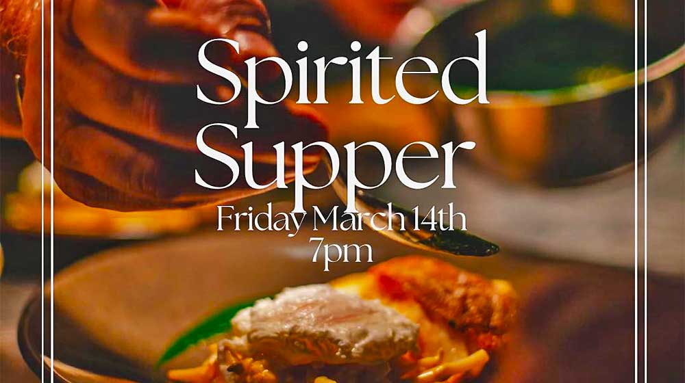 Spirited Supper at Do Good Spirits Poster