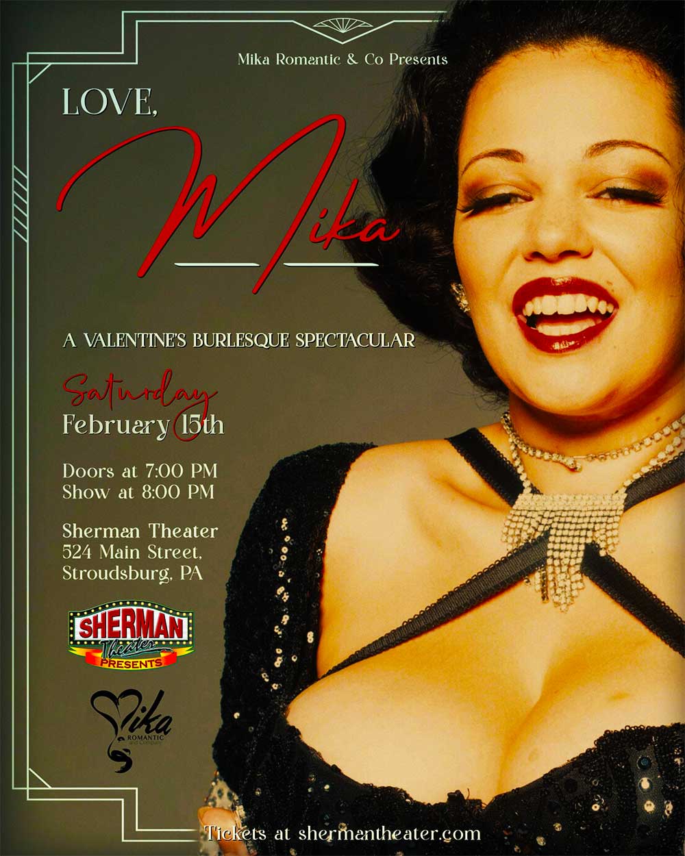 Valetine's Burlesque Spectacular Poster