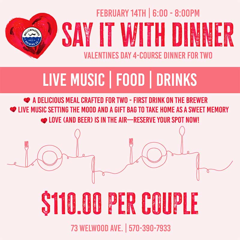 Wallenpaupack Valentine's Dinner Poster