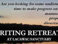 Writing Retreats at Lacawac Poster