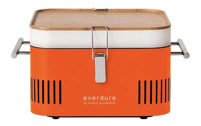 Everdure Cube Portable Grill in orange