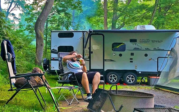 Frances Slocum State Park campground camp site