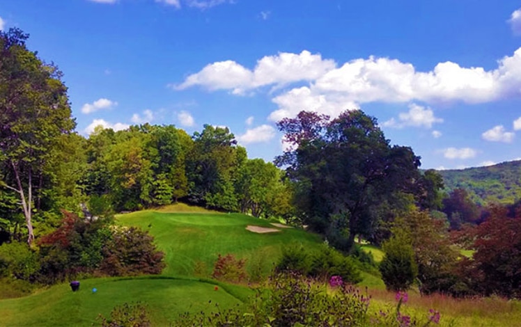 Glen-Brook-Golf-Club-hilly-green-in-the-trees